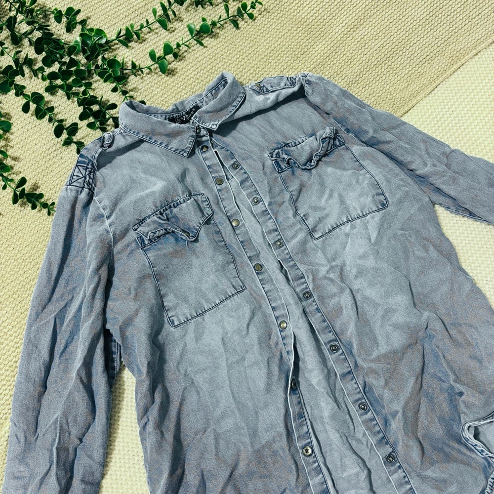 Velvet Heart Light Blue Denim Shirt